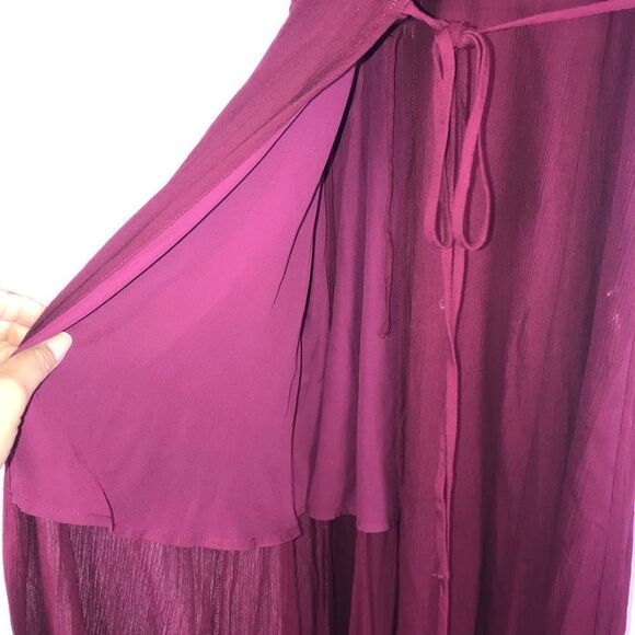 Lulu’s Short Sleeve Long Wrap Dress - Picture 3 of 3